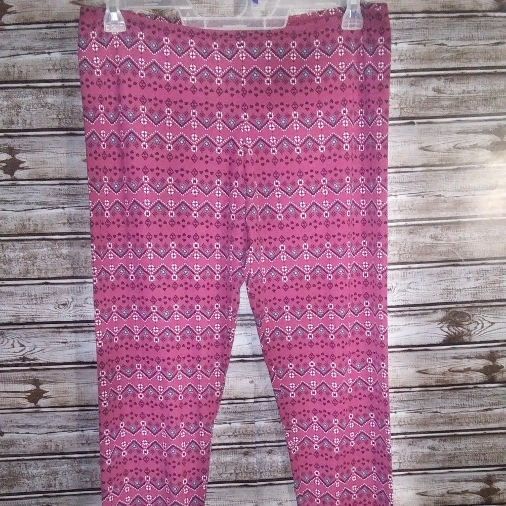 EUC SELF ESTEEM BRAND MAROON LEGGINGS